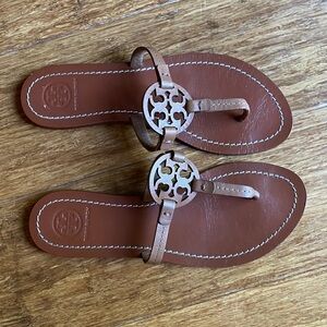 Tory Burch Leather Millet Sandal, size 6